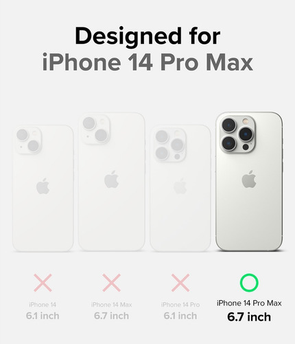 Imagen 2 de 6 de Funda Ringke Onyx Para iPhone 14 Pro Max 6.7 Anti Golpes