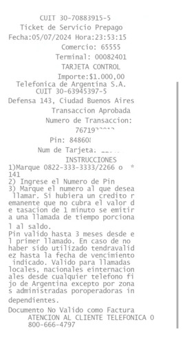 Pin Control /movistar Geo