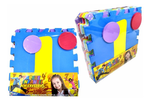 Imagem 3 de 7 de Tapete Tatame Infantil Eva Amarelinha 10 Peças 31x31cm - 7mm