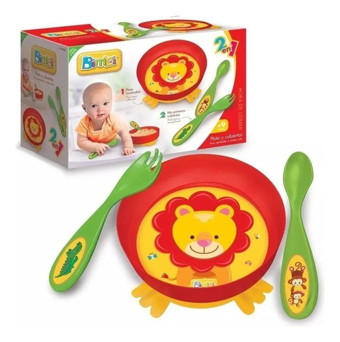 Set Plato Y Cubierto Para Bebés Bimbi