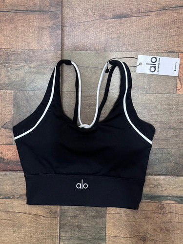 Top Deportivo Alo Original Dama Negro Liso Grande