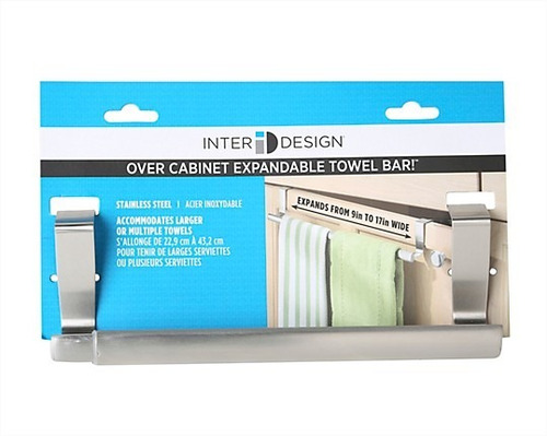 Barra Extensible Porta Toallas De Acero Inoxidable De 23 Cm