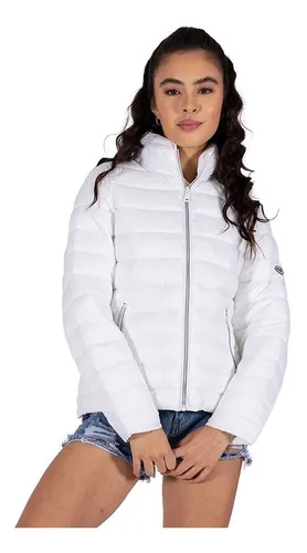 Chamarra blanca mujer hotsell