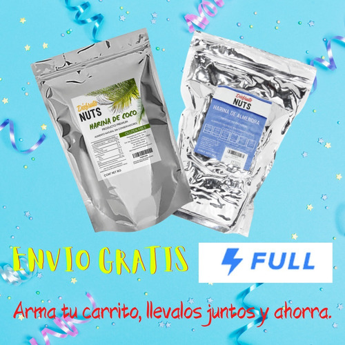 Imagen 3 de 10 de Harina De Coco 1kg Cetogénica Keto Excelente Calidad Premium
