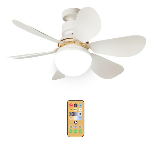 1 Lámpara De Techo Con Ventilador Principal, E27 Universal