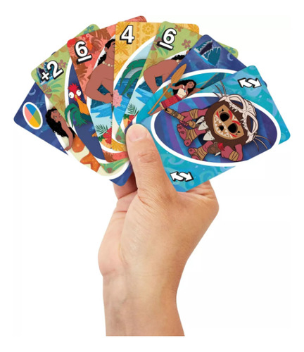 Mattel Games Uno Disney Moana 2 Juego De Cartas Para Niños