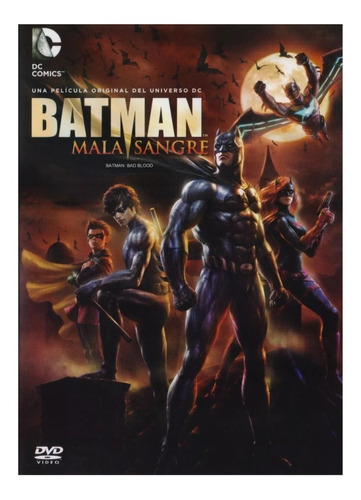 Batman Mala Sangre Bad Blood Dc Comics Pelicula Dvd