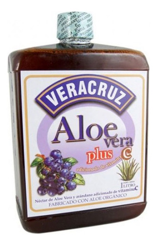Aloe Vera Bebible Veracruz® + Vitamina C | 1 Litro Arándano Sabor Arándanos