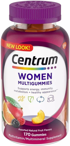 Centrum Women Mujeres Gomitas Multivitaminas 180 Cap