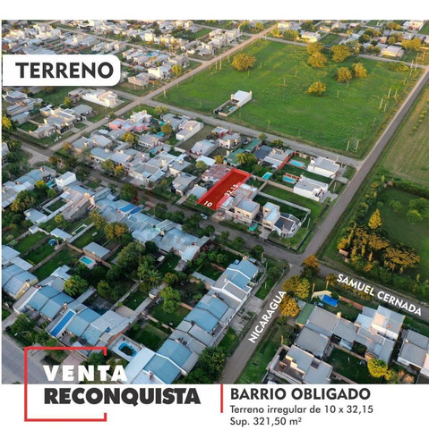Terreno En Barrio Obligado, Reconquista, Financiado