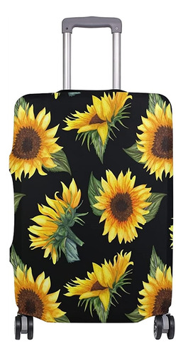 Funda Protectora De Maleta De 18 A 28 Pulgadas, Girasoles