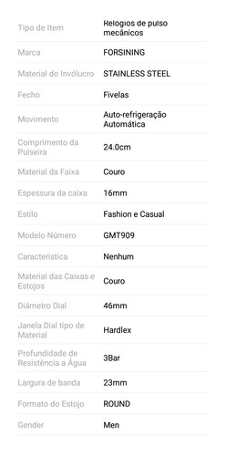 Relógio Automático Tourbillon, Elegante, Sofisticado.