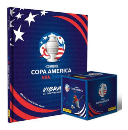 Album Panini Copa América Tapa Dura + Caja De 50 Sobres