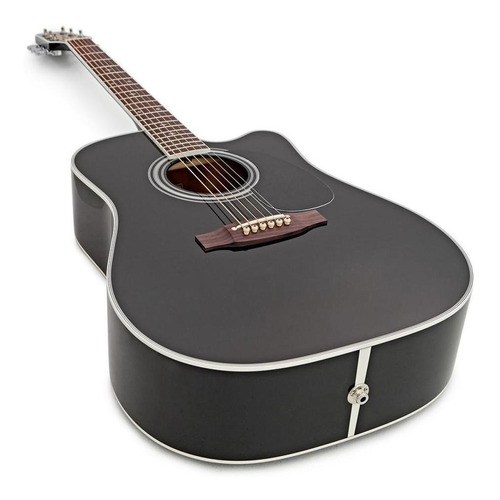 Violão Takamine Ef341sc Preto Tampo Sólido Japonês Com Case