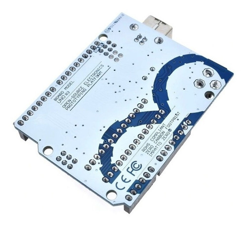 Imagen 3 de 5 de Arduino Uno R3 Atmega328p - Generico - Con Cable Usb - Avr