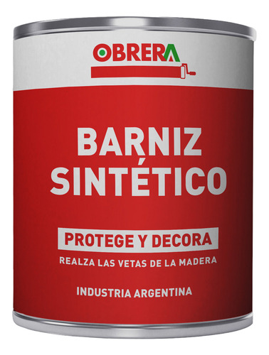 Barniz Para Madera Obrera 4l - Protección Y Brillo Ideal Brillante