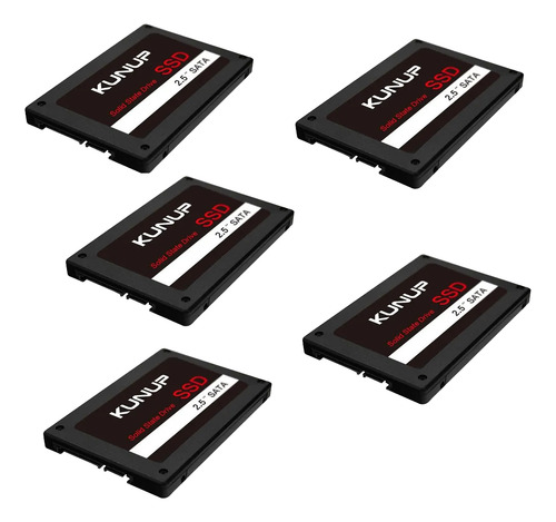 5 Unidades Ssd 240gb Sata3 Kunup P/ Notebook E Desktop Preto