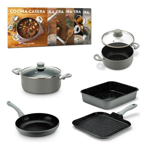 Clarín Cocina Casera + Batería De Ollas 7 Piezas | Ct