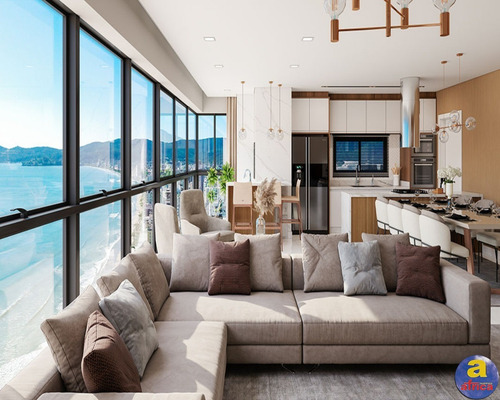 Imagem 30 de 30 de Apartamento De Luxo Com 4 Suítes, 3 Vagas De Garagem Na Meia Praia Em Itapema/sc - Imobiliária África - Ap00295 - 69534908