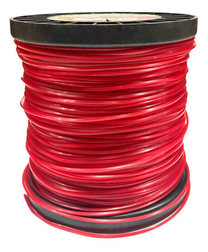 Fio Nylon Roçadeira Vermelho Redondo Bob 2kg 3.0mm - Fuzil