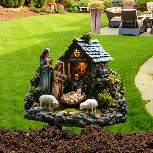 Cerámica Acrílica Para Jardines Con Elfos Del Bosque Y Estac