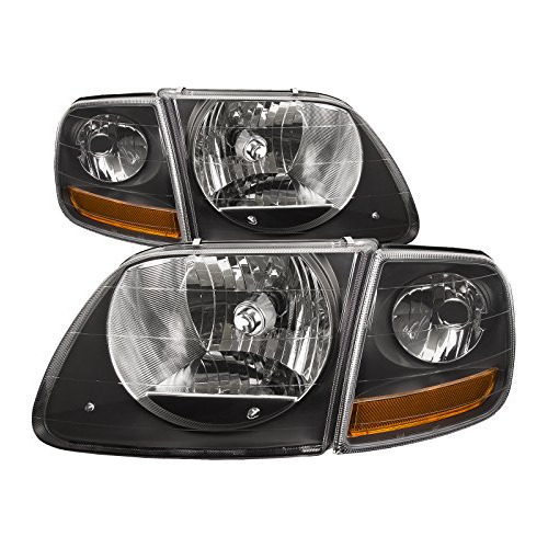 Faros Negros Para Ford Expedition/f-150, 1 Izq. Y 1 Der.