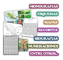 Comprar Kit Imprimible Escolar Monografías Biografías Mapas Esquemas