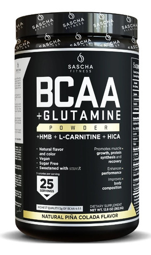 Bcaa Sascha Fitness - L a $295000