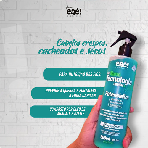 Kit Nanotecnologia Potencializador Capilar Jato Ionizador