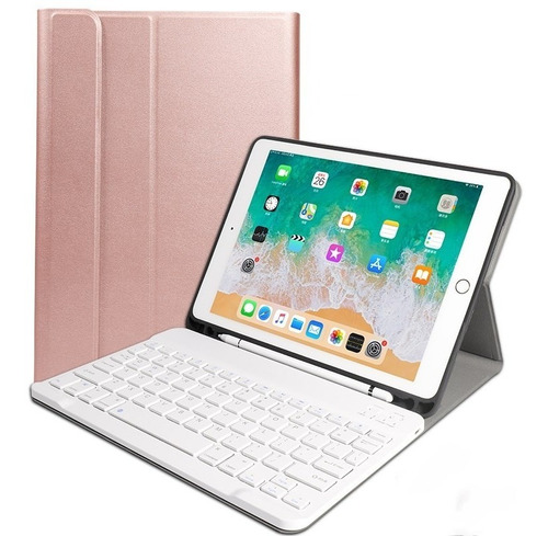 Capa Teclado Bluetooth C/ Slot Caneta iPad 7 10.2 A2197  