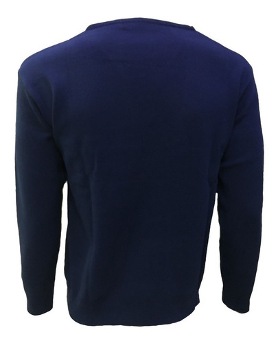 Imagen 2 de 4 de Suéter Azul Marino Cuello V Hombre