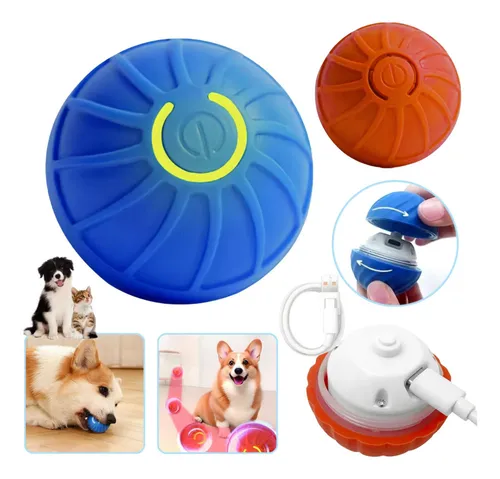 Pelota Interactiva Perro Gato Juguete Recargable Inteligente Color