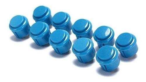 Pack X 5 Boton Pulsador Arcade 24mm Push