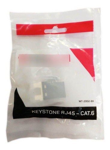 Conector Keystone Rj45 Cat6 Fêmea Branco Seclan C/10un Lan