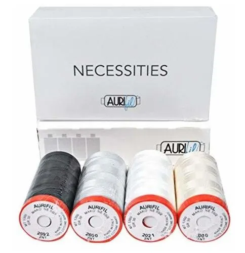 Colección De Hilos Aurifil Necessities, 4 Bobinas, Varios Co