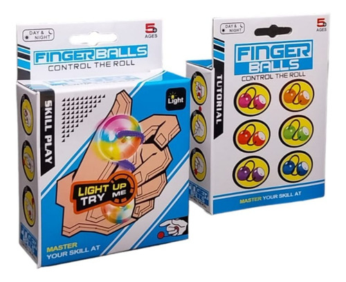 Finger Balls En Colores Led, Yoyo Dedos Antiestrés  Tik Tok