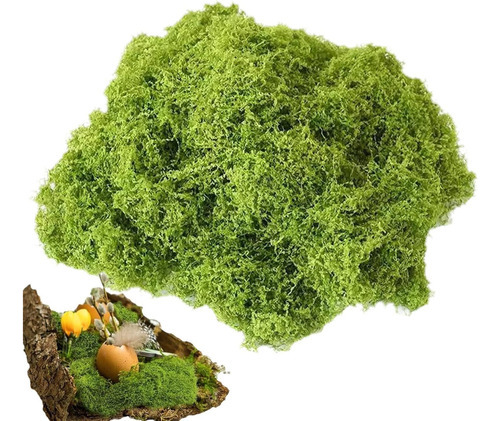 Musgo Artesanal Falso De Musgo Verde, Artificial Plant