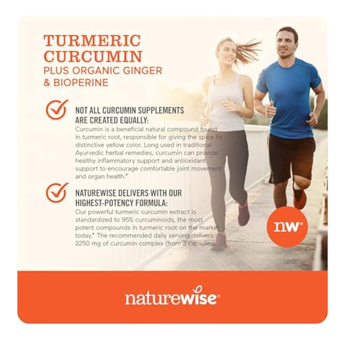 Naturewise - Curcumina Orgánica, No Model, 1
