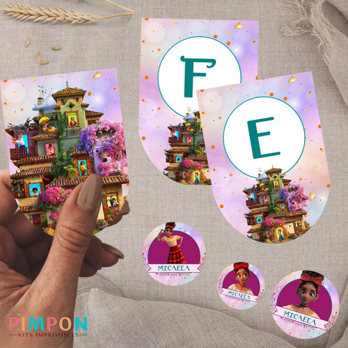 Kit Imprimible Dolores Madrigal - Encanto - Personalizado