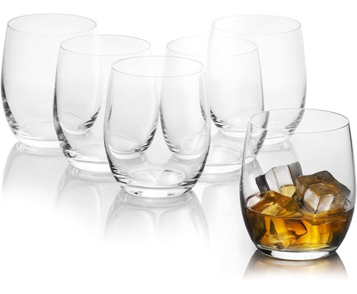 Set De Vasos De Cristal Rcr Para Whisky X 6 Pzas Italiano 