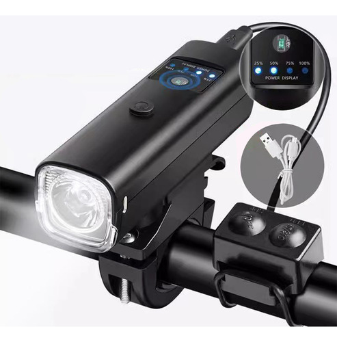Luz De Bocina De Bicicleta Con Sensor De Luz Inteligente Par