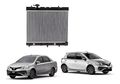 Radiador De Água Toyota Etios 1.5 16v 2016 A 2020