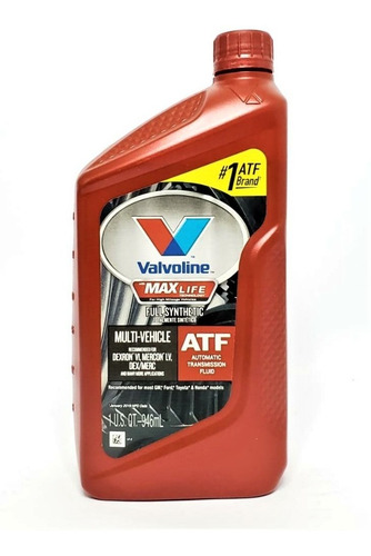 Imagen 1 de 1 de Aceite Valvoline Atf Max Life Multi Norma Sintetico 1lt