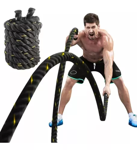 Cuerda Soga Crossfit 9m X25mm Entrenamiento Funcional — El Rey del