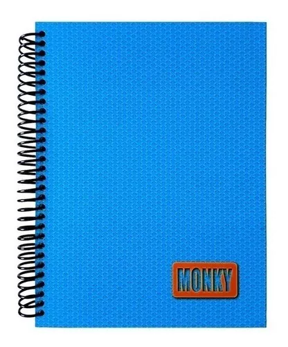 Cuaderno Profesional Monky 200 Hojas Cuadro Chico Pasta Dura