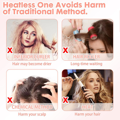 Bh Rizador De Pelo Con Espuma Para Rizar El Cabello,