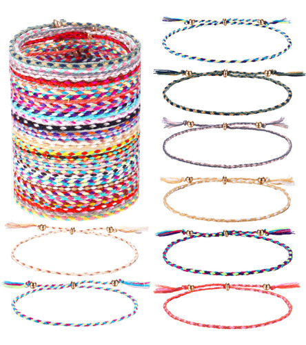 Lolias 35 Pulseras Tejidas De Amistad Para Mujeres Y Hombres