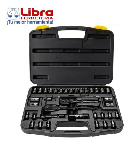 Imagen 4 de 4 de Autocle Juego Herramientas 37 Pc Cromo Negro 87320 Stanley