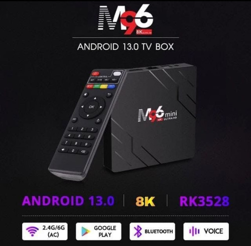 Tv Box M96 4k, Android 13, Similar Al Fire Tv Y Roku