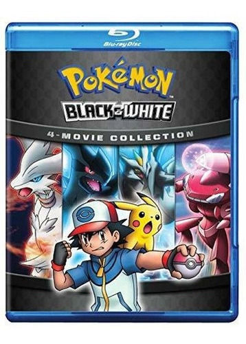 Pokemon: Coleccion De 4 Peliculas En Blanco Y Negro (blu-ray